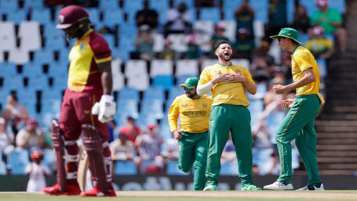 The rain of records happened in the T-20 match between South Africa and West Indies