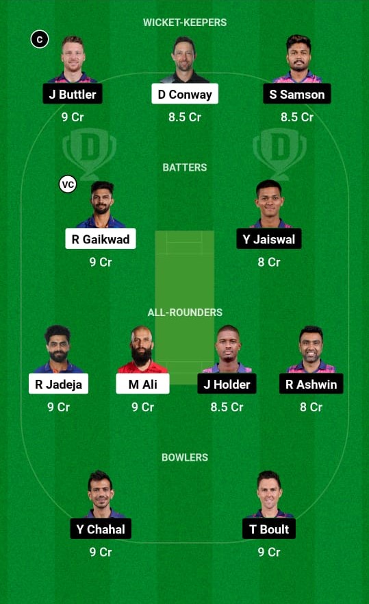 CSK vs RR Dream11 Prediction - 1