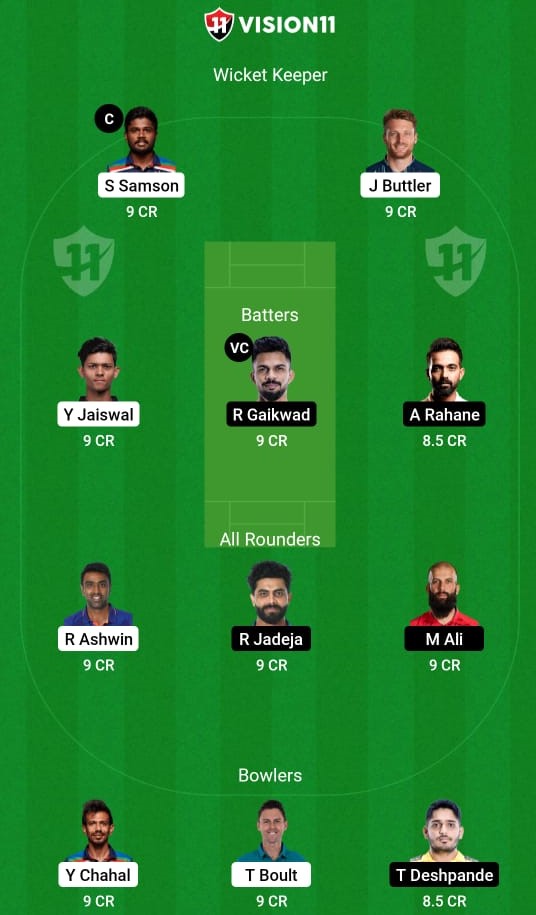 CSK vs RR Dream11 Prediction - 9