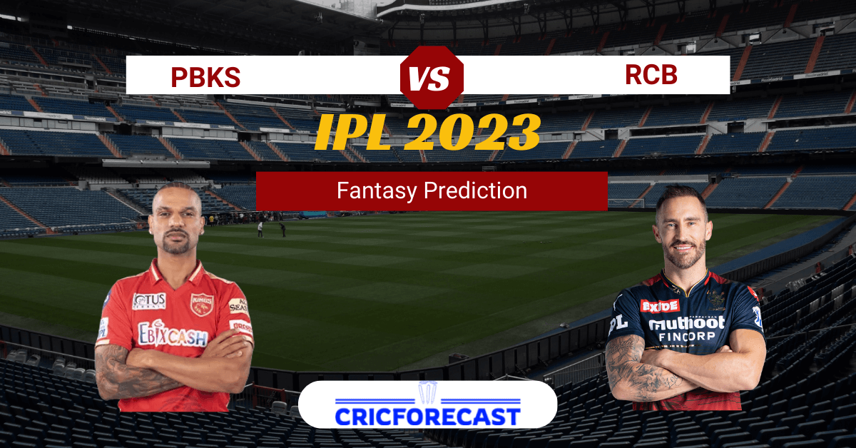 PBKS vs RCB Dream11 Prediction, Pitch Report, Playing11, IPL Fantasy Cricket Tips for Match 27 of IPL 2023