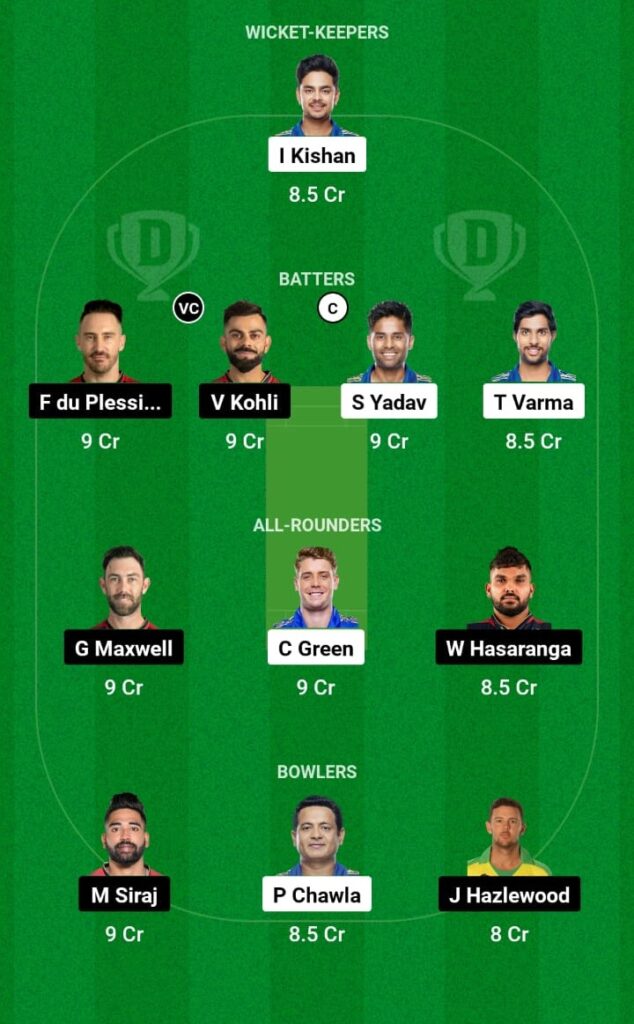 MI vs RCB - 2