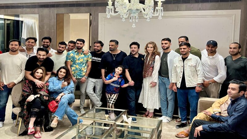 Party for Afghanistan Player at Irfan Pathan’s house, Sunil Shetty and Adnan Sami also arrived