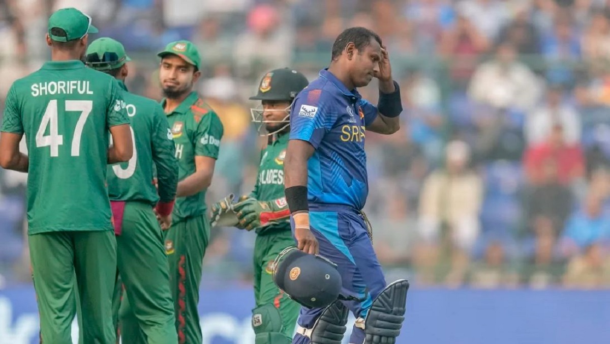 SL vs BAN Match : What is the rule of time out due to which Angelo Mathews was out without playing the ball?